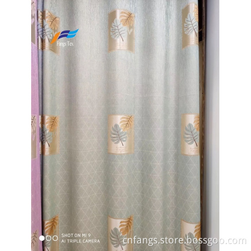 Tissu élégant de rideau de polyester de broderie de textile à la maison